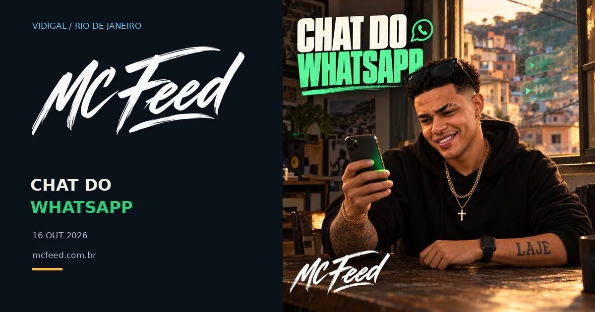 Arte promocional do MC Feed no site oficial do artista
